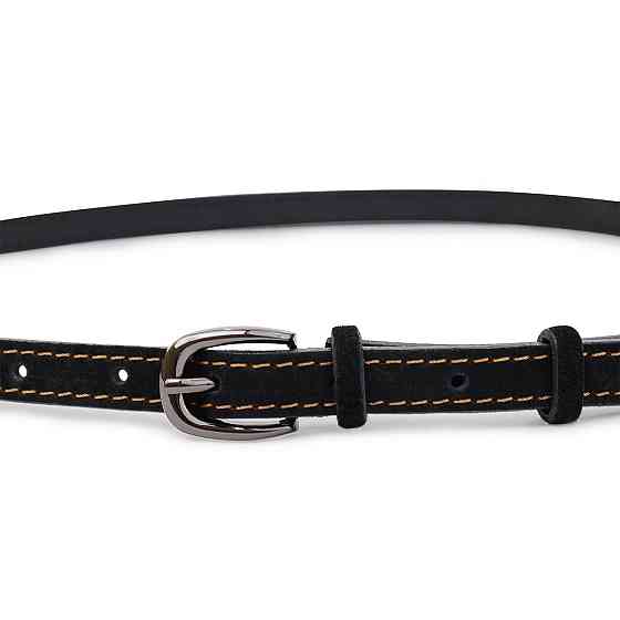 Замшевий жіночий ремінь Vintage 20764 Чорний Київ