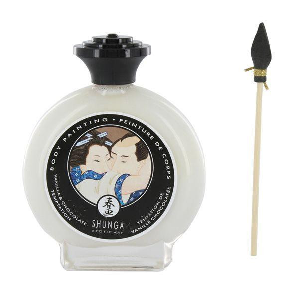 Краска для тела Shunga BODYPAINTING - Vanilla-Chocolate Temptation (100 мл) без глютена и парабенов Sex Aura Киев - изображение 1