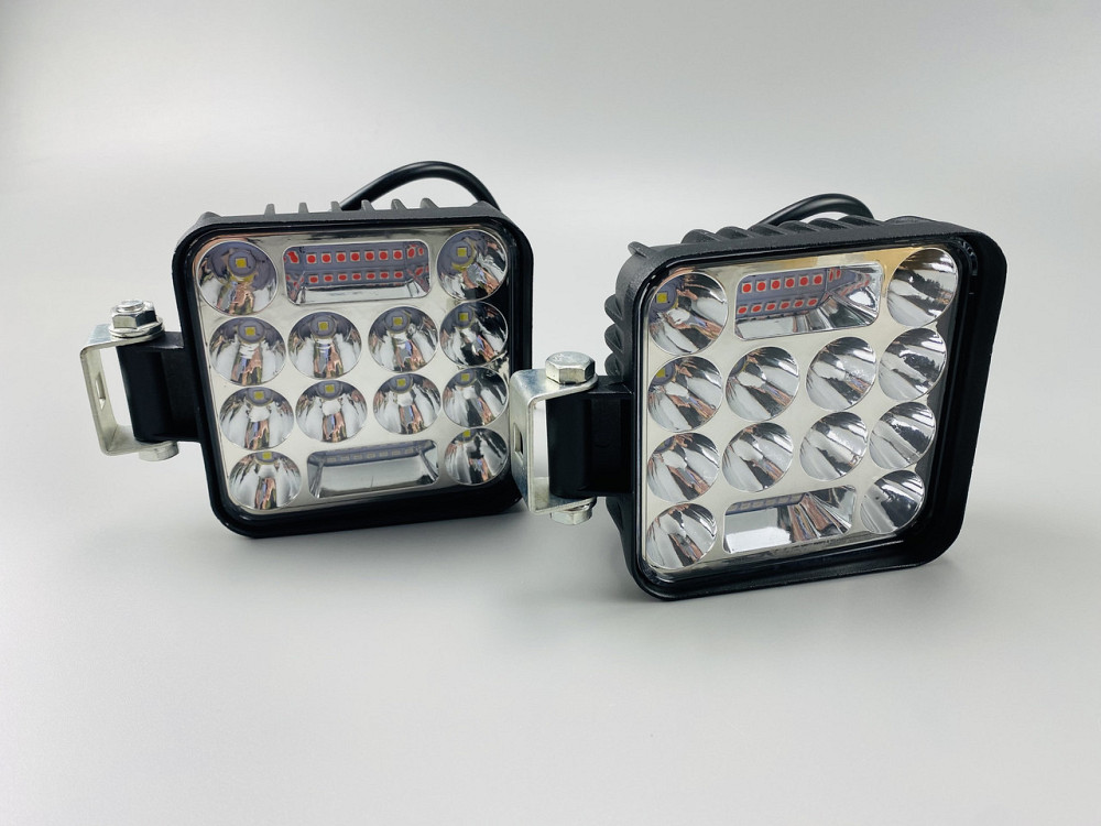 Фара LED квадратна квадратна стробоскоп, Світлодіодна робоча фара 78W 6000K (26 діодів) Мукачево - фото 4