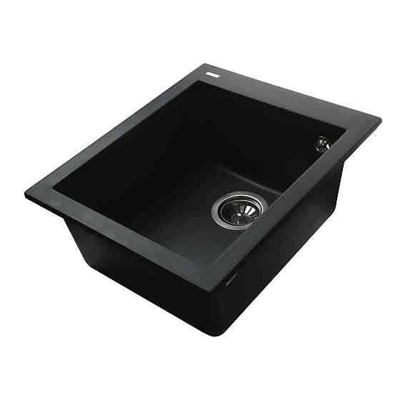 Гранітна мийка Globus Lux LAMA чорний 410х500мм-А0002 Тернопіль