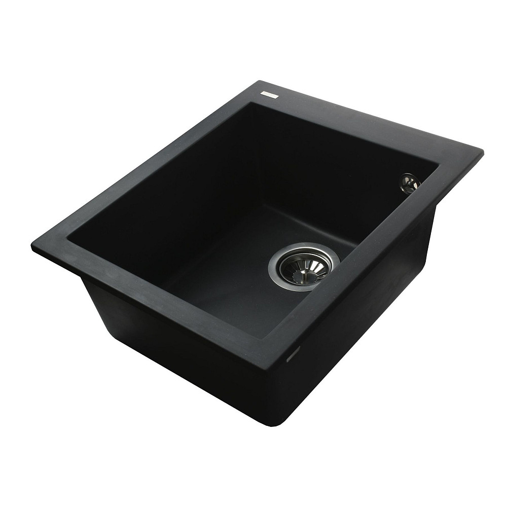 Гранітна мийка Globus Lux LAMA чорний 410х500мм-А0002 Тернополь - изображение 2