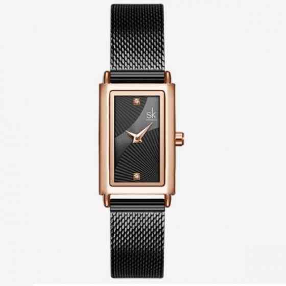 Жіночий наручний годинник Shengke Victoria (Чорний) Вінниця