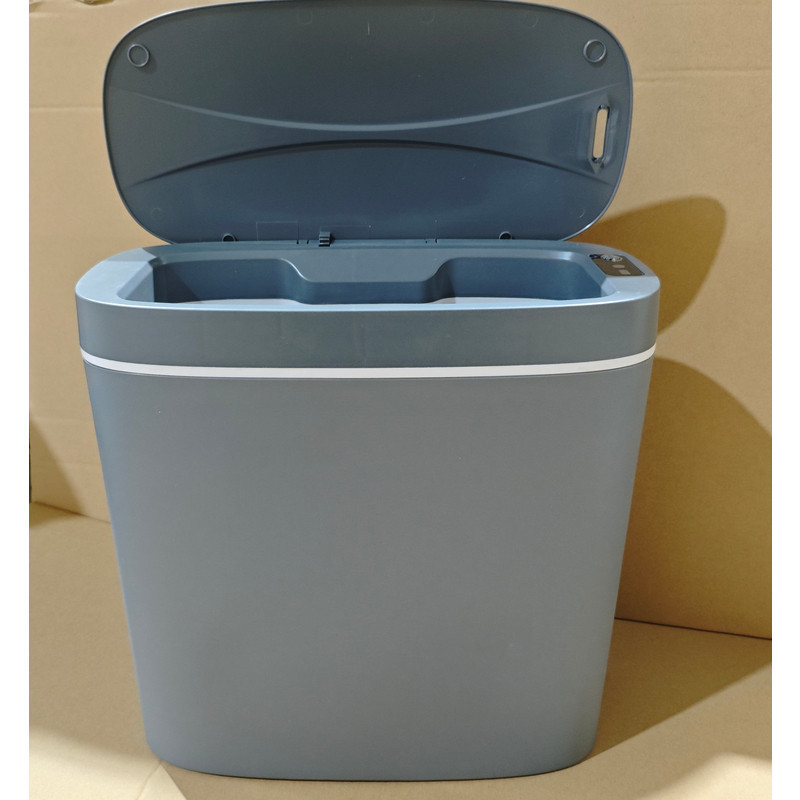 Овальное сенсорное мусорное ведро Mixxus Flat-TC0109 графит 9 л Харьков - изображение 13