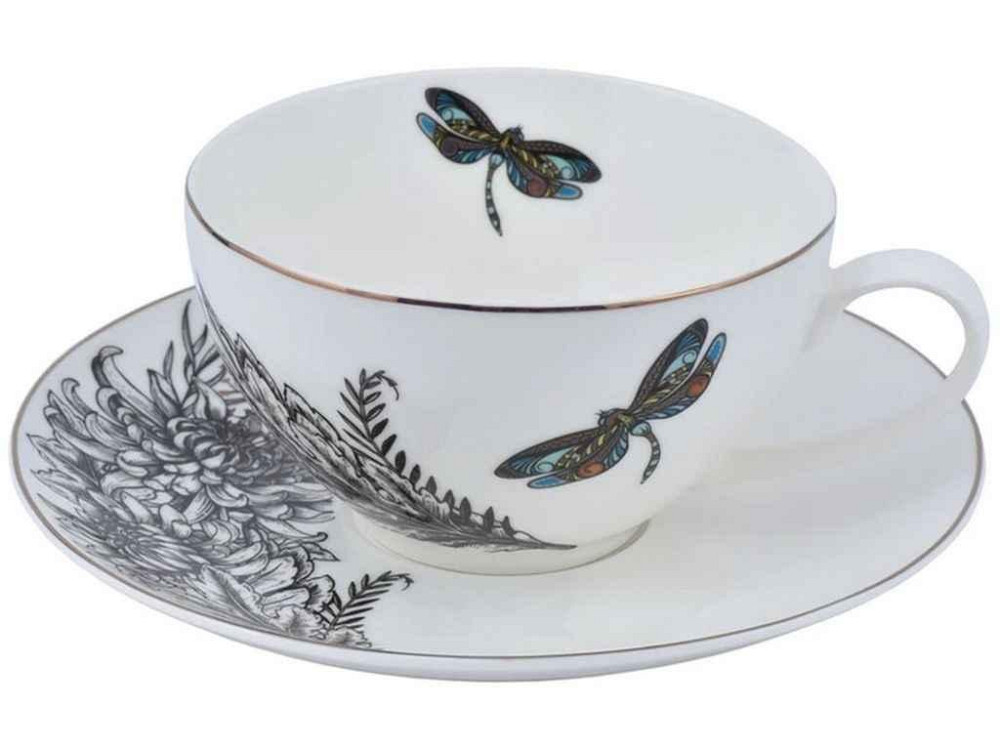 Набір чайний 400мл Charm.Dragonfly Чашкаблюдце Color ТМ ASTERA Київ - фото 1