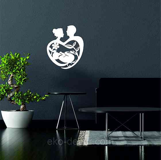 Декоративное настенное Панно «Маленькое счастье» Декор на стену 90*75 см, Белый Киев