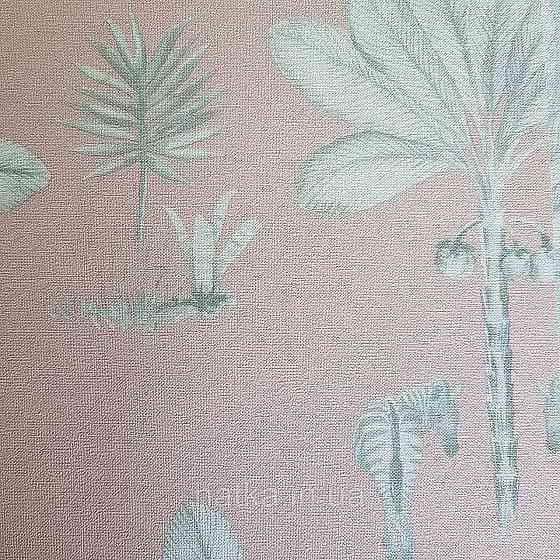 Шпалери флізелінові BN Doodleedo 0,53 х 10 м дитячі саванна слони рисі поні пальми рожеві сірі Київ