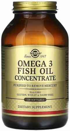 Риб'ячий жир Омега 3 Solgar Omega-3 Fish Oil 120 гелевых капсул Київ