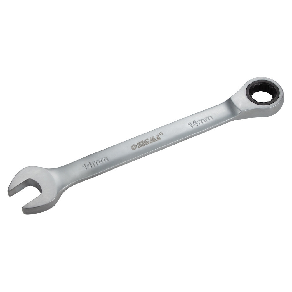Торцевой ключ с храповым механизмом 14 мм CrV сатин SIGMA (6022141) Ровно - изображение 3