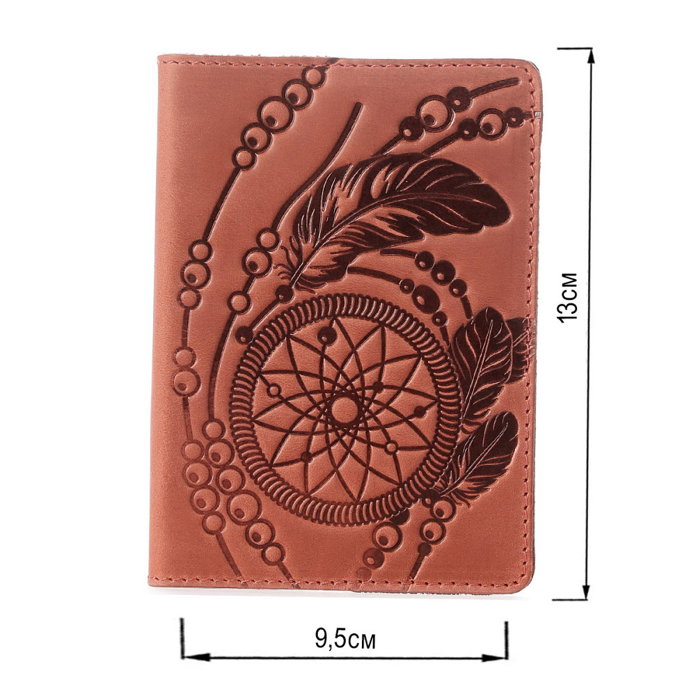 Эксклюзивная обложка для паспорта из винтажной кожи SHVIGEL 13792 Красная Киев - изображение 7