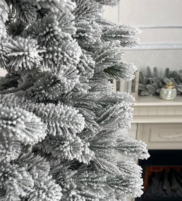 Штучна лита конусна ялинка Класик засніжена 2.6м Вінниця - фото 3