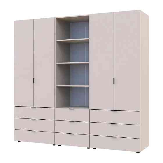 Шафа для одягу Doros Гелар Кашемір 2+2ДСП з пеналом 215х49.5х203.4 (DRS-011918) Дніпро