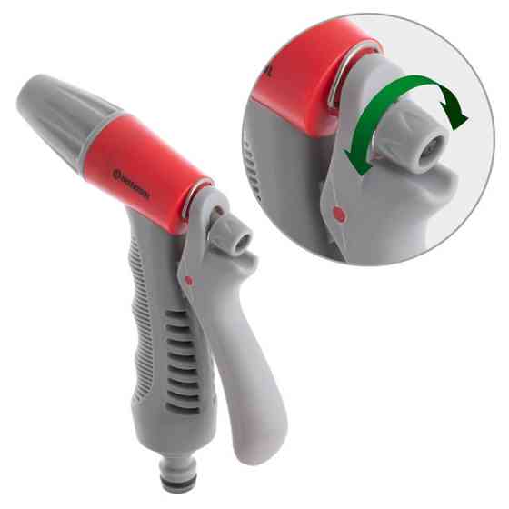 Пистолет-распылитель для полива, 3 режима, плавная регулировка потока воды, материалы: ABS, PP, TPR, Brass INTERTOOL GE-0015 Киев