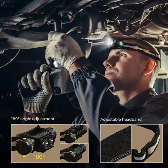 Тактический налобный фонарь Sofirn H25LR с красным светом 660лм (без аккумулятора) Винница