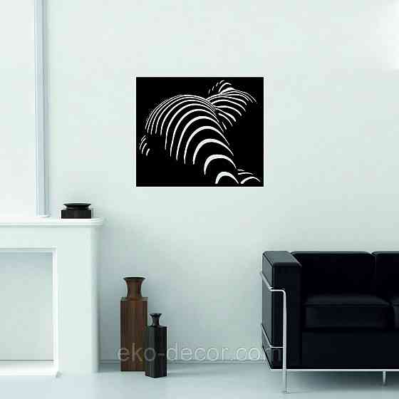 Декоративное настенное Панно «Женское Тело», Декор на стену 70*60 см, Черный Киев