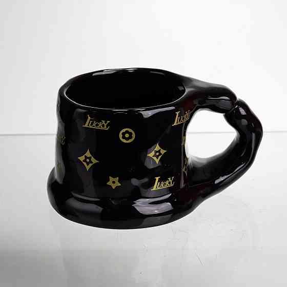 Yiwu Чашка порцелянова 500 (мл) оригінальна кружка на подарунок чашка для чаю та кави Чорний FM Коломыя