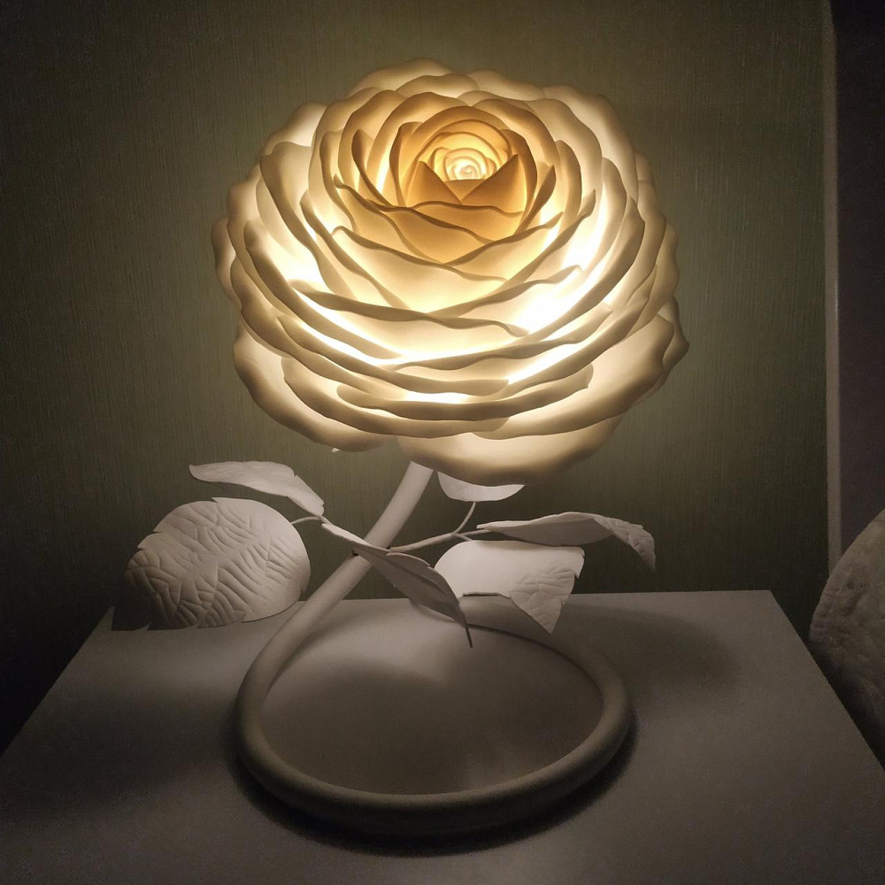 Світильник-нічник "Біла троянда" Дніпро - фото 5