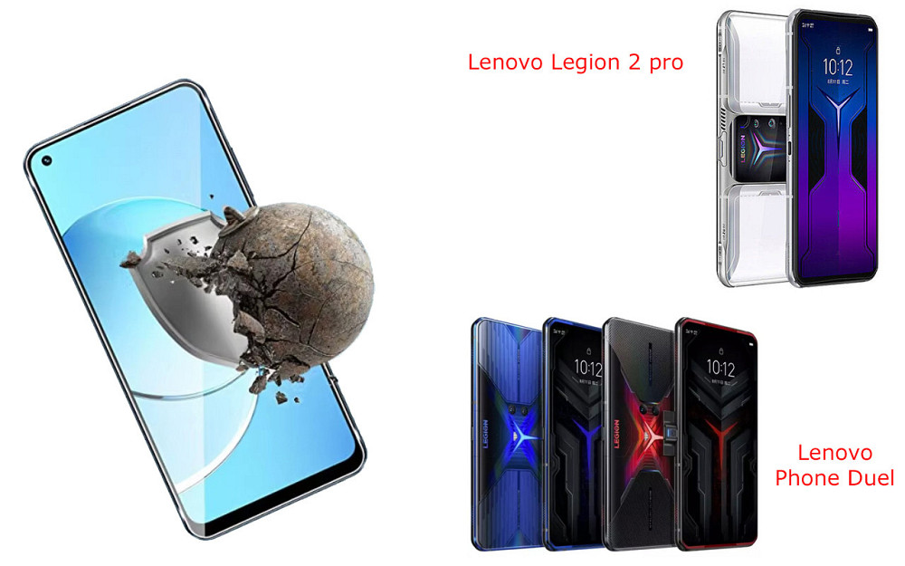Защитное стекло DefenzoGlass для Lenovo Legion 2 pro, Phone Duel – двойная прочность Киев - изображение 2