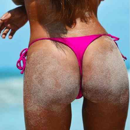 Стрінги для купальника високі рожевий Київ