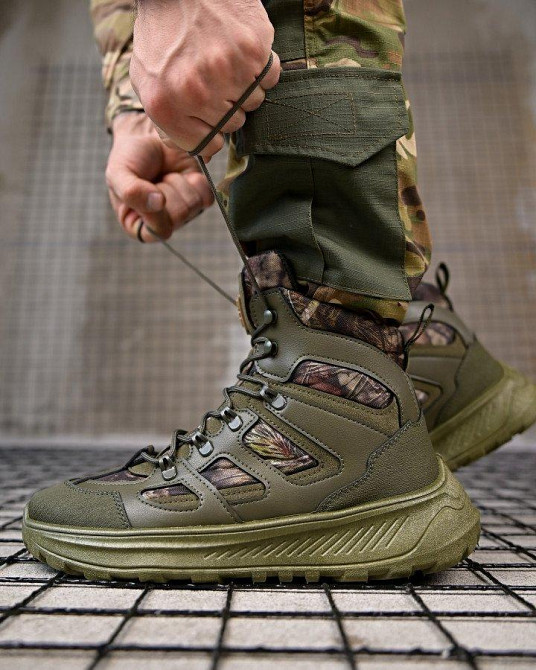 Міські мілітарі черевики DEMER олива ПП7866 Одеса - фото 1