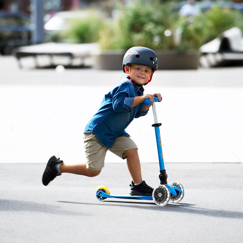 Самокат MICRO складний серії Mini Deluxe Foldable LED – Блакитний океан Дніпро - фото 19