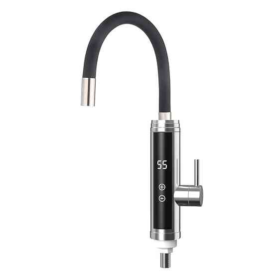 Проточний водонагрівач WEZER SDS-G9TC з гнучким виливом, 3,3 кВт, сатин/чорний Київ