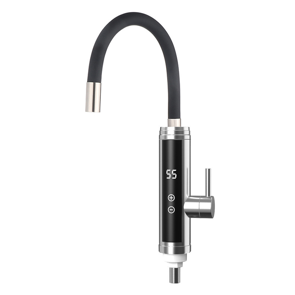 Проточний водонагрівач WEZER SDS-G9TC з гнучким виливом, 3,3 кВт, сатин/чорний Київ - фото 1