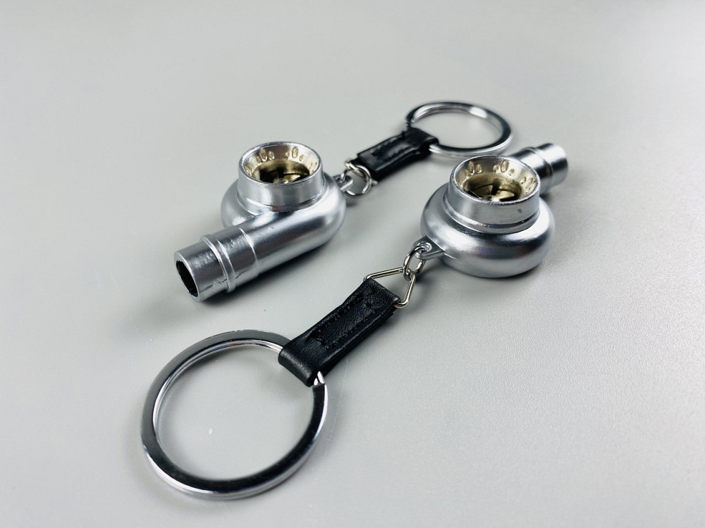 Брелок турбіна ТКР (турбокомпресор), брелок на ключі для водія ТКР сріблястий Мукачево - фото 4