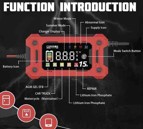 Умный зарядный LiitoKala 14.6V 20A для LiFePO4 и 10а 15а 60a. Харьков
