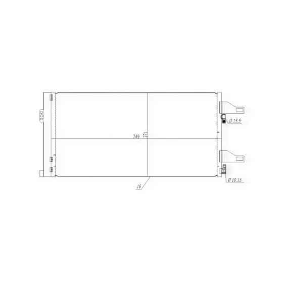 Радиатор Citroen Jumper, Peugeot Boxer 2.0-3.0HDI 06- кондиционера Мукачево