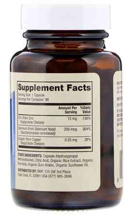 Цинк плюс селен Dr. Mercola Zinc plus Selenium 90 капсул Киев