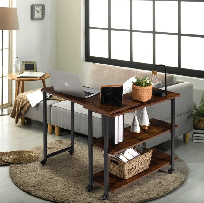 Стіл L-подібний Costway King обертовий в стилі Loft Київ - фото 7