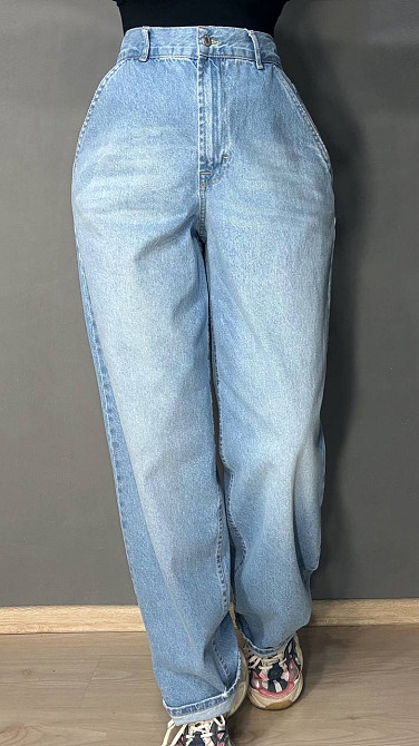 Джинси жіночі Its Basic 4148-2 SKATER з резинкою на талії широкі блакитні, блакитний, 40, 40, 85 см, 108 см Київ - фото 15