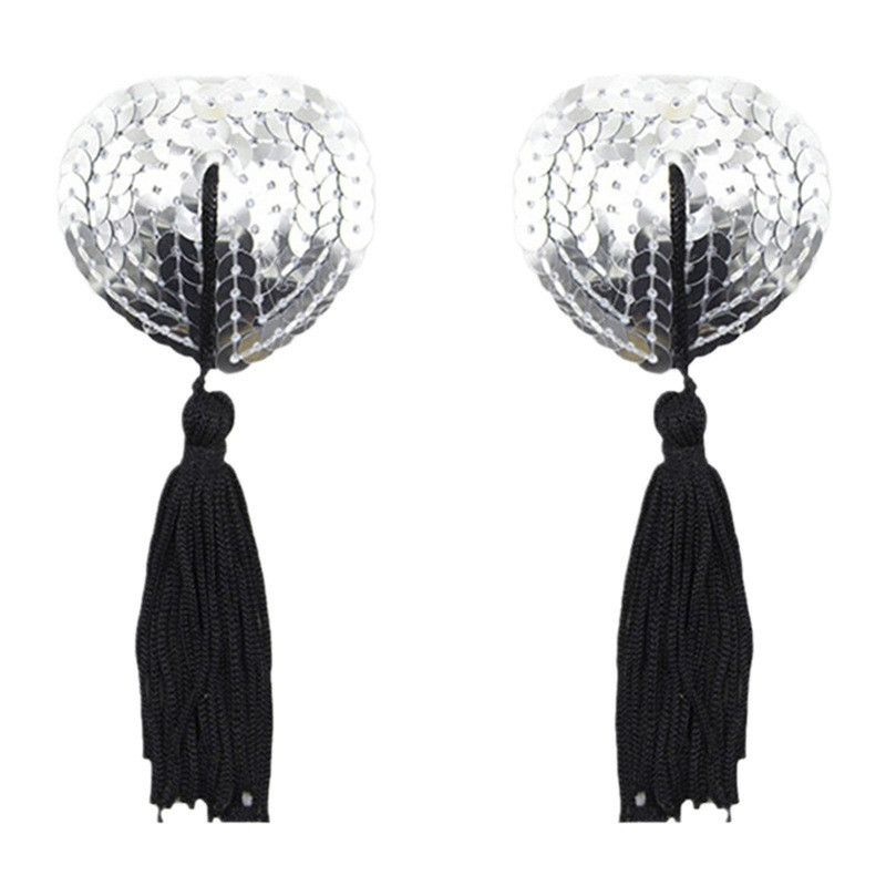 Стікіні з кісточками і паєтками one size сріблястий Київ - фото 5