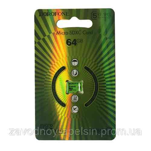 Карта пам'яті Borofone micro SD 64Cb class 10 Одеса