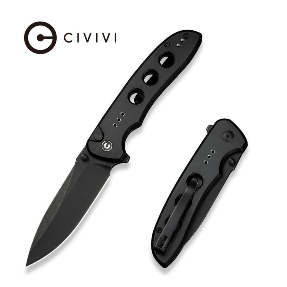 Ніж складаний туристичний Civivi Hyperpulse, (8.9 см) 14C28N / Aluminum чорний Київ - фото 9