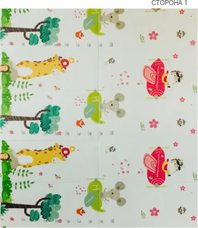 Детский развивающий двусторонний термо коврик в сумке Коломыя