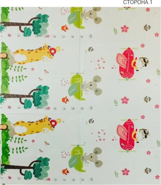 Детский развивающий двусторонний термо коврик в сумке Коломыя - изображение 3