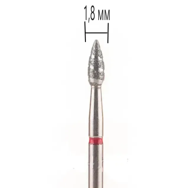 Насадка с бриллиантовым напылением ТОРНАДО ПОЧКА-ПУЛЯ КРАСНАЯ. Киев - изображение 1