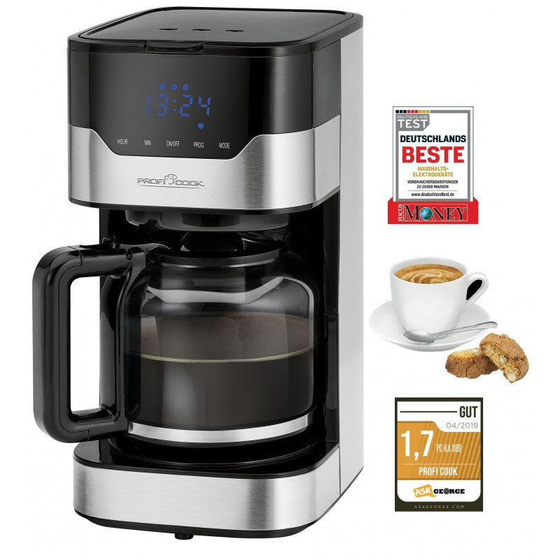 Капельная кофеварка сенсорная 1.5 литра Profi Cook PC-KA (1169) Мощность 900 Вт Нововолынск - изображение 1