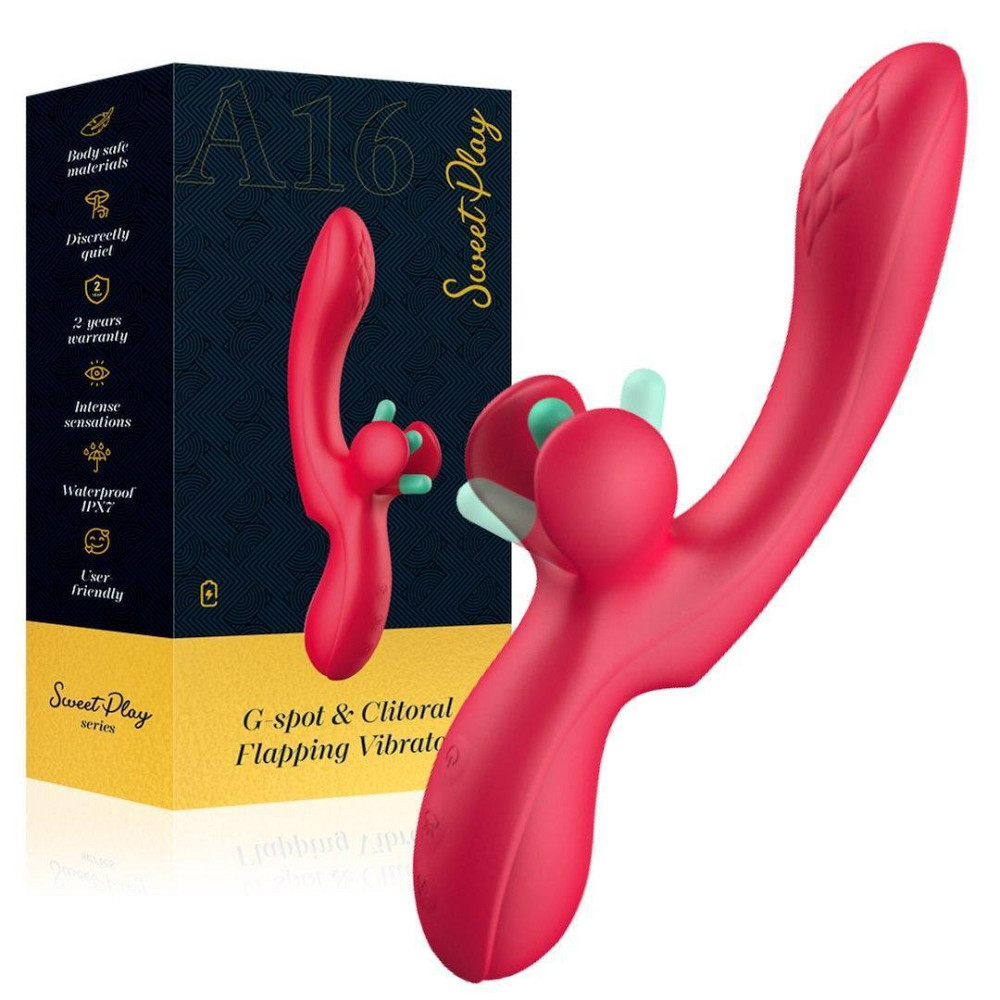 Вібратор - Erospace Sweet Play G-Spot & Critoral Flappinng Vibrator A16 Sex Aura Київ - фото 1