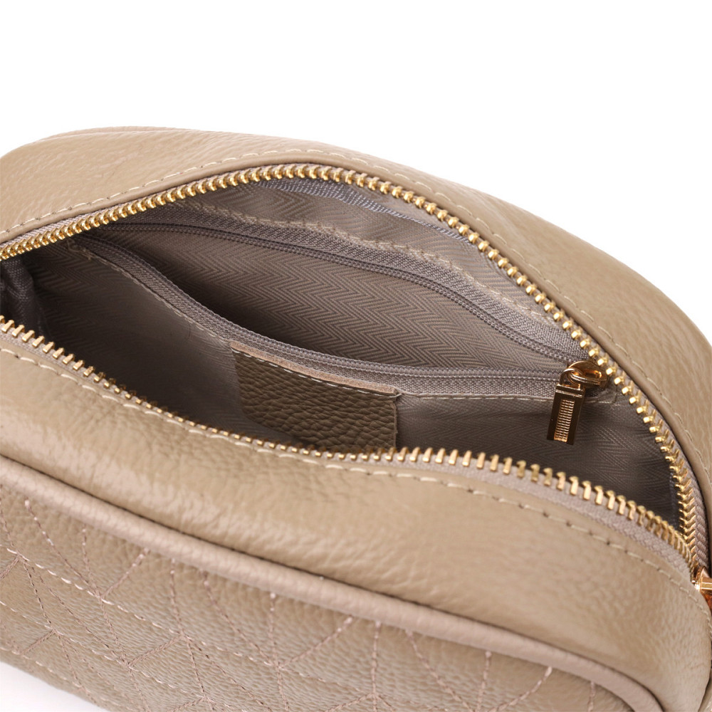 Женская сумка на каждый день из натуральной кожи Vintage 22901 Бежевый Киев - изображение 7