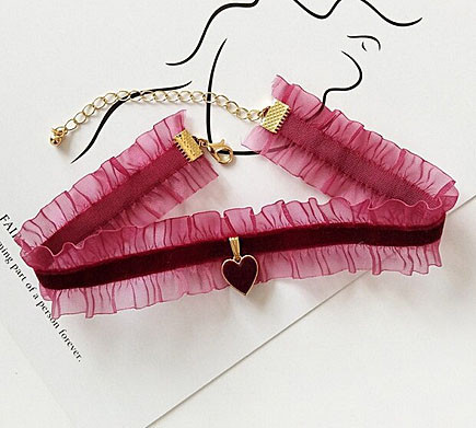 Чокер бордовий на шию 2022 Київ - фото 1