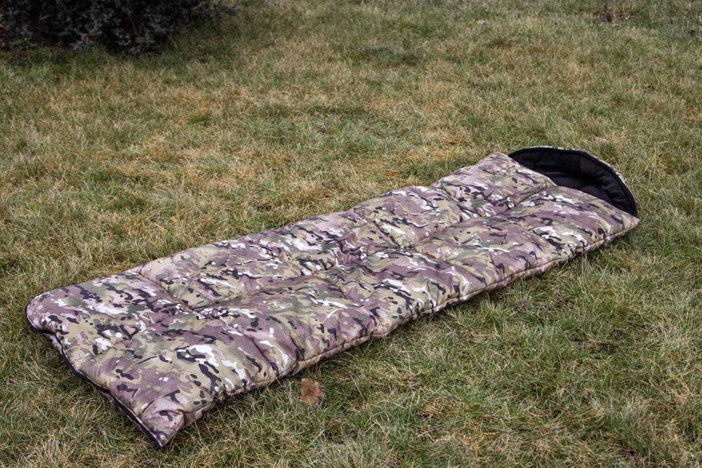 Армійський зимовий спальний мішок мультикам 220*100 водонепронекний спальник 2в1 для військовуслужбовців   WAR Львів - фото 5