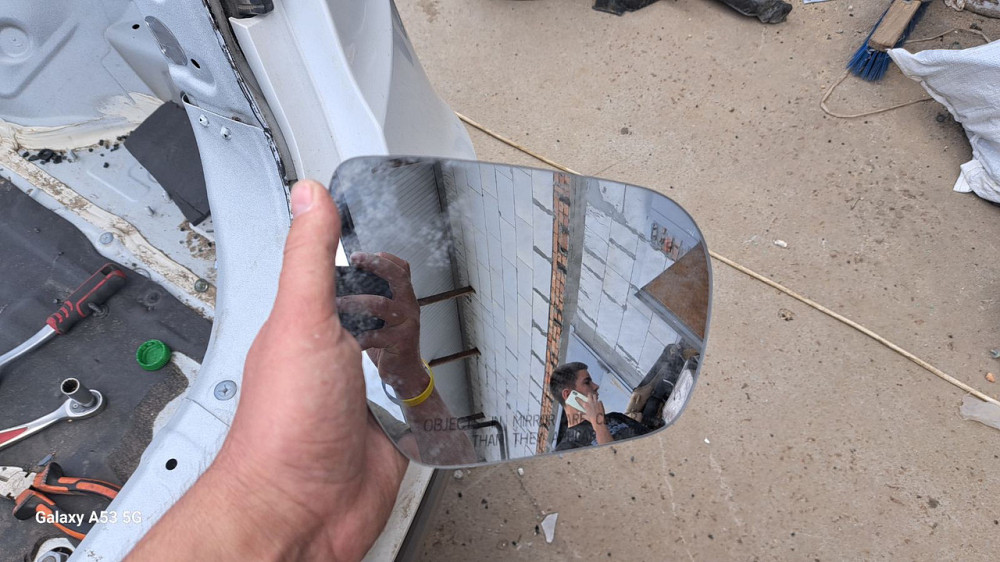 Дзеркальний елемент (вкладка) на Hyundai Santa Fe 2014-2018 Київ - фото 1