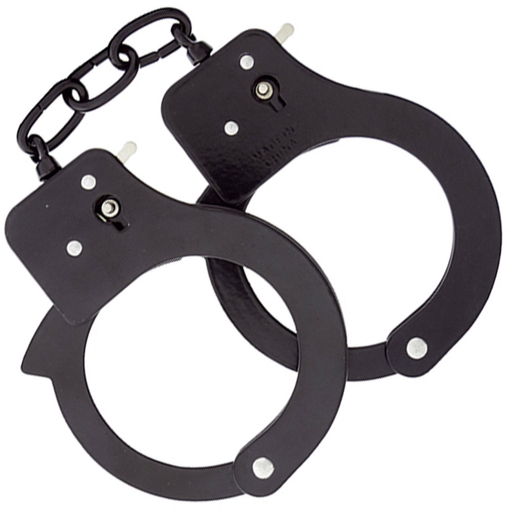 Наручники металеві Dream toys BondX cuffs, чорні Sex Aura Київ - фото 1