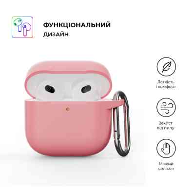 Чехол для наушников Armorstandart Hang Case для Apple AirPods 4 Pink (ARM81290) Винница