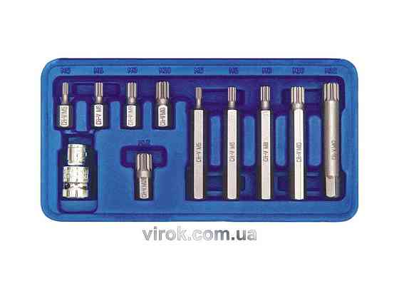 Насадки викруткові (біта) VOREL Cr-V. на тріщатку 