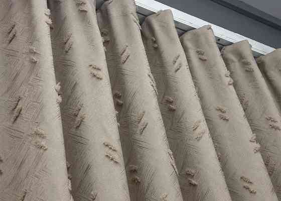 Шторна тканина Льон Букле колір бежевий 1887ш Київ