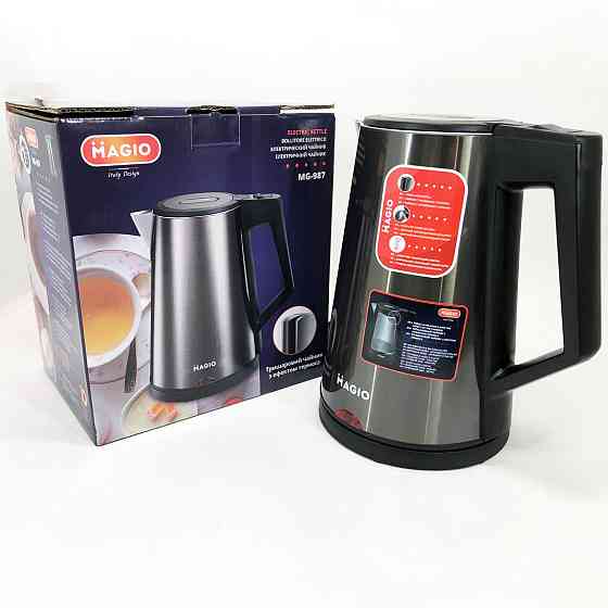 Чайник електричний для дому MAGIO MG-987, Електричний чайник з автовідключенням, Електрочайник сталь FS-33 Івано-Франківськ