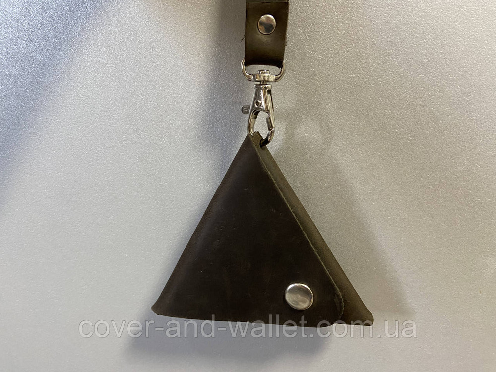 Монетница для копеек из натуральной кожи с ремешком для руки PS Leather Киев - изображение 2